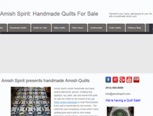 Tablet Screenshot of amishspirit.com